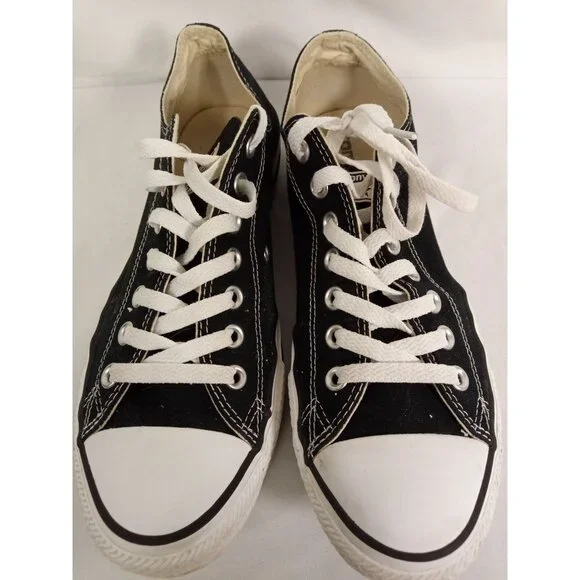 Converse Men's Black White Classic Low Tops Shoes Size Men's 9 - Picture 7 of 12